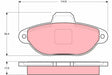 Brake Pad Set, Disc Brake GDB129 - TRW