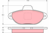 Brake Pad Set, Disc Brake GDB129 - TRW - Brake Pads - TRW