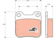 Brake Pad Set, Disc Brake GDB130 - TRW