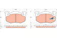 Brake Pad Set, Disc Brake GDB1305 - TRW