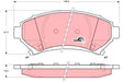 Brake Pad Set, Disc Brake GDB1308 - TRW