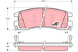 Brake Pad Set, Disc Brake GDB1309 - TRW