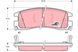 Brake Pad Set, Disc Brake GDB1309 - TRW