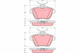 Brake Pad Set, Disc Brake GDB1315 - TRW