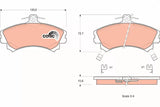 Brake Pad Set, Disc Brake GDB1317 - TRW - Brake Pads - TRW