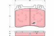 Brake Pad Set, Disc Brake GDB1318 - TRW