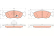 Brake Pad Set, Disc Brake GDB1322 - TRW