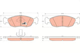 Brake Pad Set, Disc Brake GDB1322 - TRW - Brake Pads - TRW