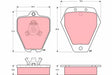 Brake Pad Set, Disc Brake GDB1323 - TRW