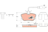Brake Pad Set, Disc Brake GDB1326 - TRW - Brake Pads - TRW