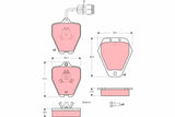 Brake Pad Set, Disc Brake GDB1329 - TRW - Brake Pads - TRW