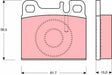 Brake Pad Set, Disc Brake GDB1331 - TRW