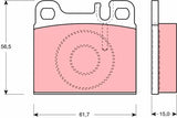 Brake Pad Set, Disc Brake GDB1331 - TRW - Brake Pads - TRW