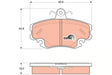 Brake Pad Set, Disc Brake GDB1332 - TRW