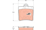 Brake Pad Set, Disc Brake GDB1335 - TRW - Brake Pads - TRW