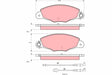 Brake Pad Set, Disc Brake GDB1336 - TRW