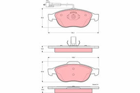 Brake Pad Set, Disc Brake GDB1337 - TRW
