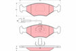 Brake Pad Set, Disc Brake GDB1340 - TRW
