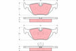 Brake Pad Set, Disc Brake GDB1343 - TRW