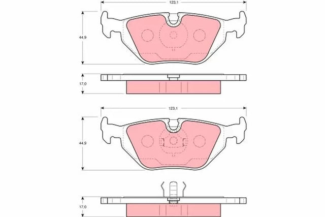 Brake Pad Set, Disc Brake GDB1343 - TRW