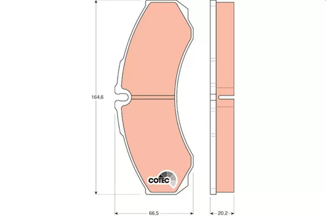 Brake Pad Set, Disc Brake GDB1345 - TRW