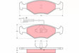 Brake Pad Set, Disc Brake GDB1347 - TRW