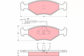 Brake Pad Set, Disc Brake GDB1347 - TRW
