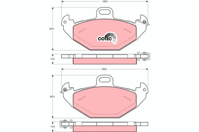 Brake Pad Set, Disc Brake GDB1353 - TRW