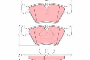 Brake Pad Set, Disc Brake GDB1355 - TRW