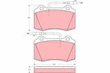 Brake Pad Set, Disc Brake GDB1359 - TRW - Brake Pads - TRW