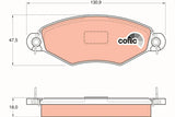 Brake Pad Set, Disc Brake GDB1361 - TRW - Brake Pads - TRW
