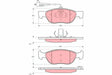 Brake Pad Set, Disc Brake GDB1364 - TRW