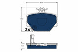 Brake Pad Set, Disc Brake GDB1365BTE - TRW