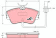 Brake Pad Set, Disc Brake GDB1367 - TRW