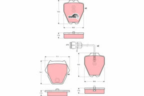 Brake Pad Set, Disc Brake GDB1371 - TRW