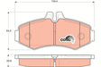 Brake Pad Set, Disc Brake GDB1373 - TRW