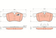 Brake Pad Set, Disc Brake GDB1374 - TRW