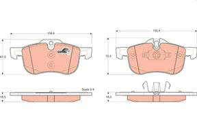 Brake Pad Set, Disc Brake GDB1374 - TRW