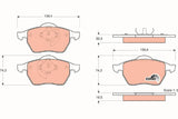 Brake Pad Set, Disc Brake GDB1376 - TRW