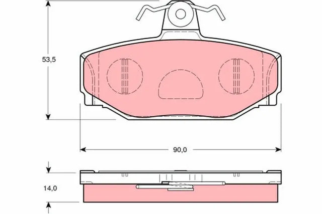 Brake Pad Set, Disc Brake GDB1377 - TRW