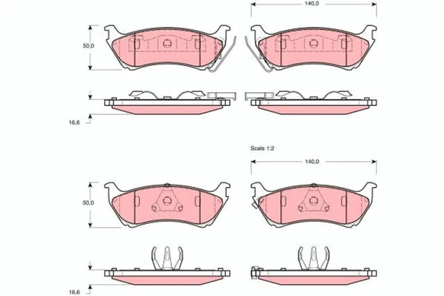 Brake Pad Set, Disc Brake GDB1379 - TRW