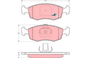 Brake Pad Set, Disc Brake GDB1383 - TRW