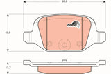 Brake Pad Set, Disc Brake GDB1384 - TRW - Brake Pads - TRW