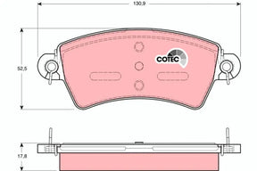 Brake Pad Set, Disc Brake GDB1385 - TRW
