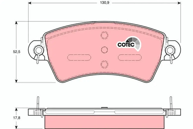 Brake Pad Set, Disc Brake GDB1385 - TRW