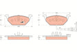 Brake Pad Set, Disc Brake GDB138 - TRW