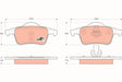 Brake Pad Set, Disc Brake GDB1389 - TRW
