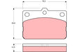 Brake Pad Set, Disc Brake GDB138DT - TRW