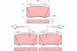 Brake Pad Set, Disc Brake GDB1392 - TRW