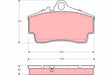Brake Pad Set, Disc Brake GDB1395 - TRW